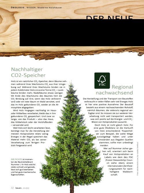 Die Vorteile von Holz