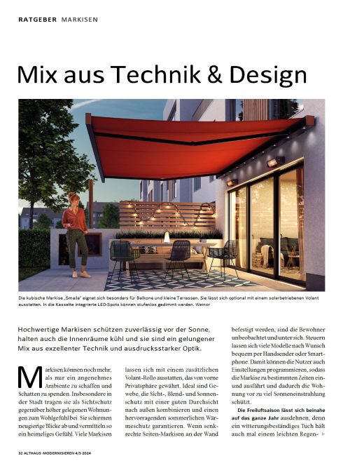 Die besten Terrassendächer und Markisen für den Sonnenschutz