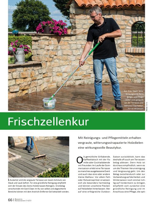 Die richtige Terrassenreinigung