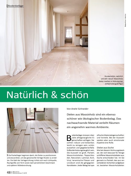 Dielen aus Massivholz