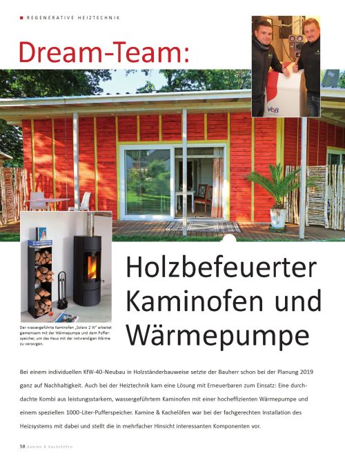 Dream-Team: Holzbefeuerter Kaminofen und Wärmepumpe