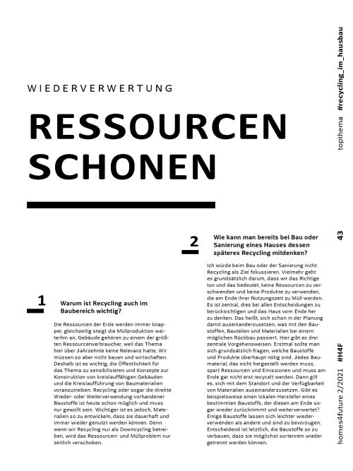 Experteninterview: Recycling im Baubereich