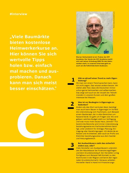 Experteninterview: Tipps zum selber bauen