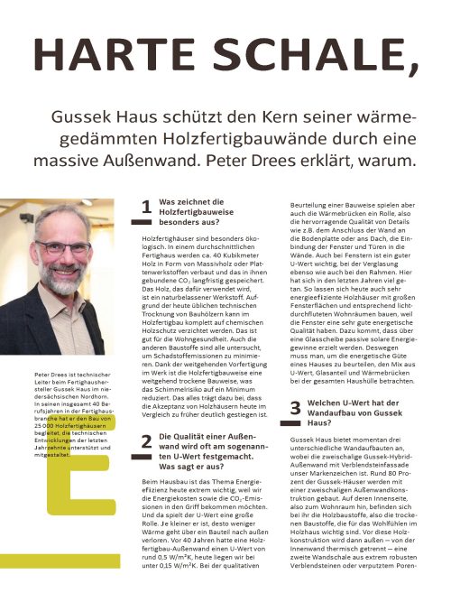 Experteninterview: Vorteile einer wärmegedämmten Holzfertigbauwand