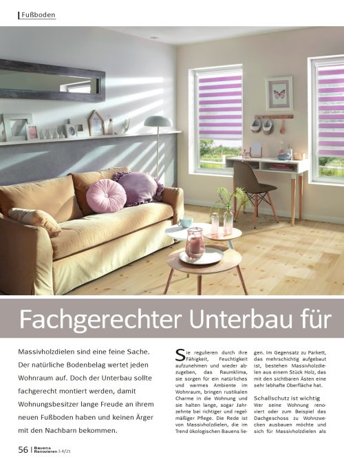 Fachgerechter Unterbau für die Holzdielen