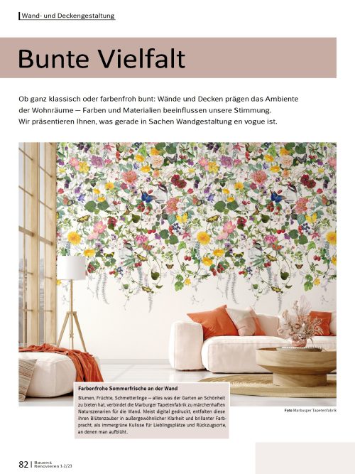 Farbige Wandgestaltung