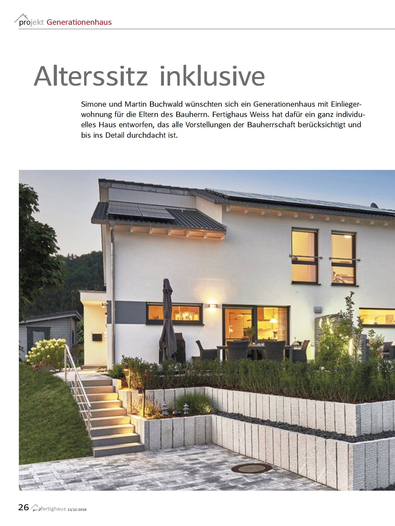 Hausbau Helden Fertighaus Weiss-Haus Buchwald-Mehrgenerationenhaus
