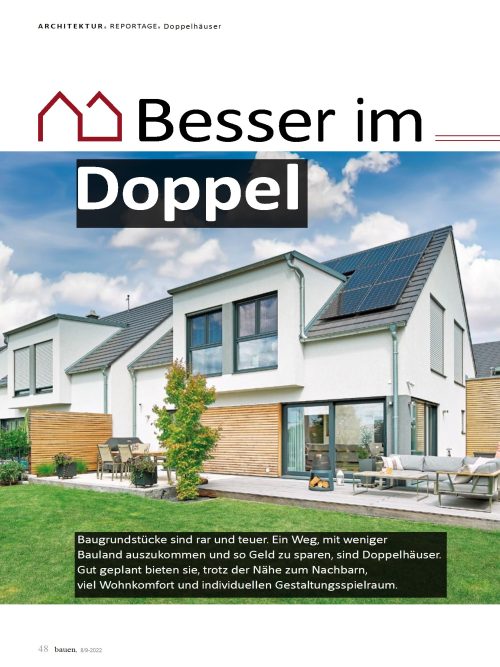 Fischerhaus-Haus Modern 263-Doppelhaus