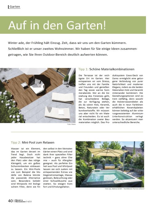 Gartengestaltung im Frühjahr