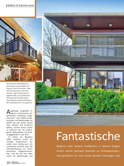 Gelungene Beispiele für Balkone & Dachterrassen
