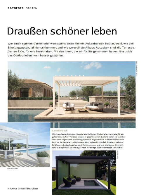 Gestaltungstipps für Garten und Terrasse