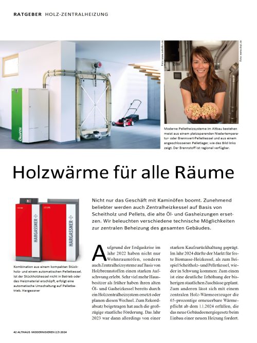 Holz-Zentralheizung