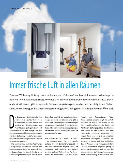 Immer frische Luft in allen Räumen