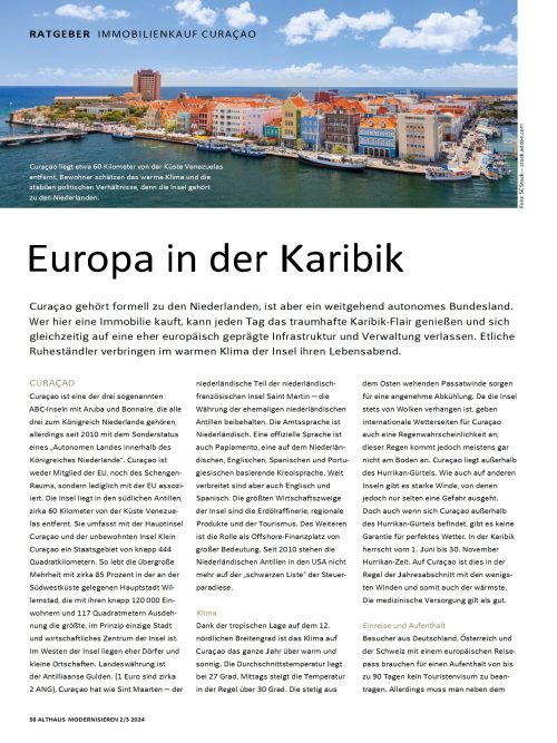 Immobilienkauf Curacao