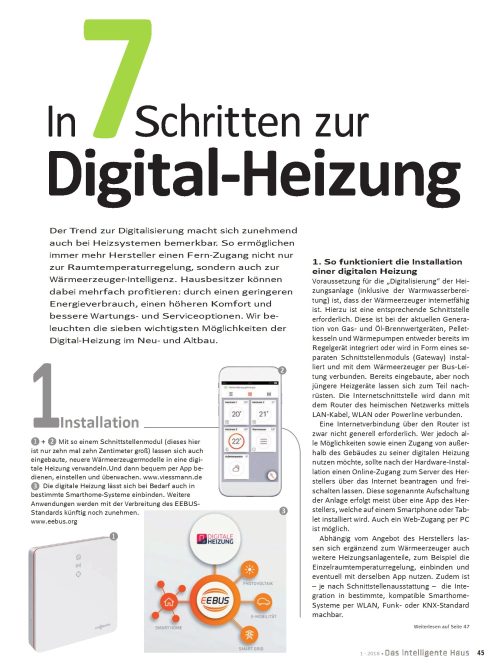 In 7 Schritten zur Digital-Heizung