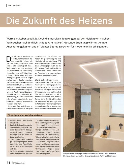 Infrarotheizung die Zukunft des Heizens