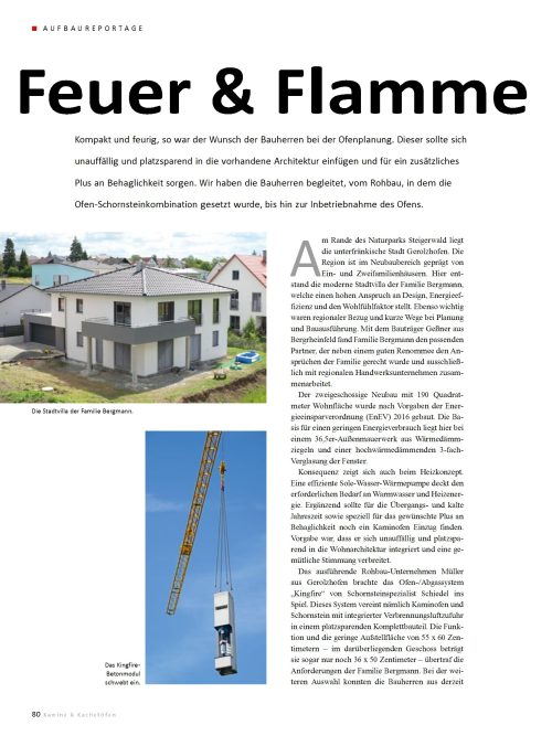 Kaminofen Schiedel-Ofenreportage