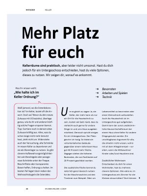 Kellernutzung: Worauf kommt es an?