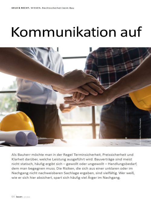 Kommunikation auf dem Bau