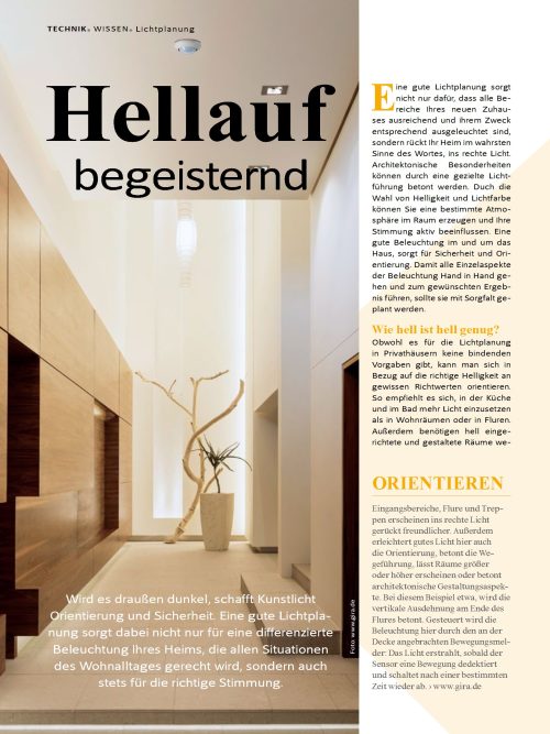 Lichtplanung im Haus: Die wichtigsten Regeln