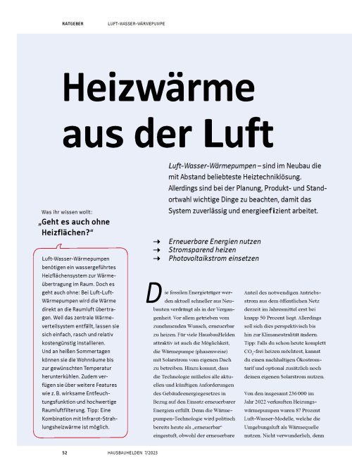 Luft-Wasser-Wärmepumpe: Planung, Standort & rechtliche Vorgaben