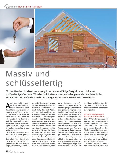 Massivbau: Das Bauen mit Steinen hat viele Vorteile