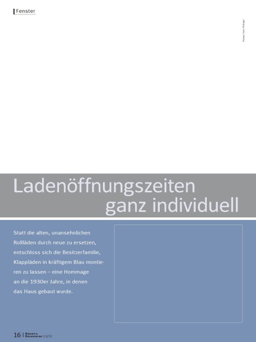 Montage von Klappläden