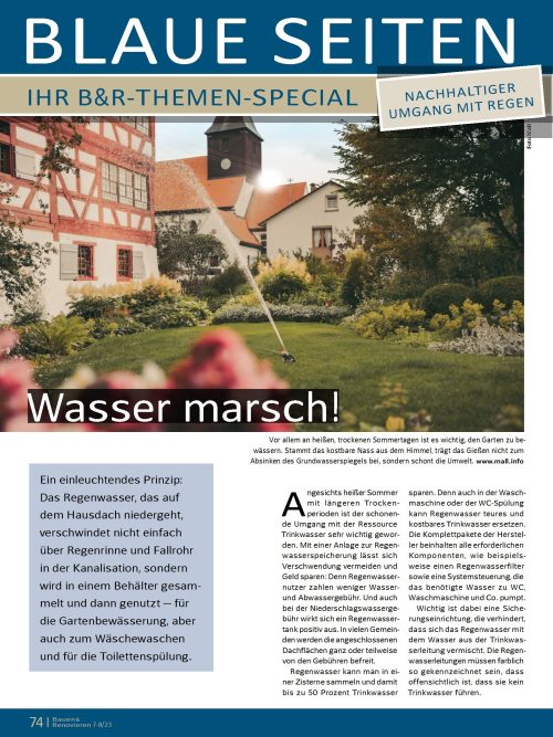 Nachhaltiger Umgang mit Regen