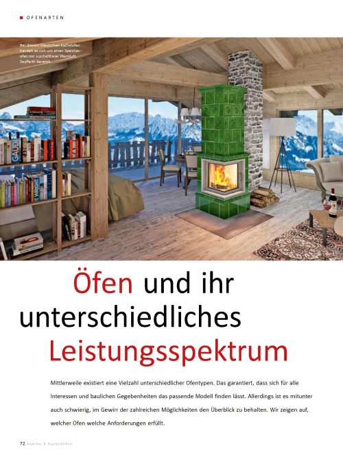 Öfen und das unterschiedliche Leistungsspektrum