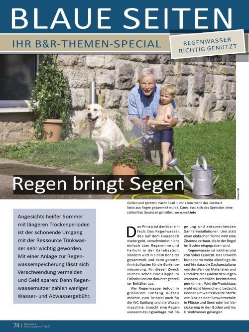 Regenwasser richtig nutzen