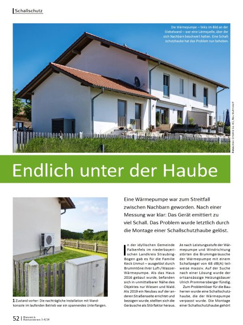 Schritt-für-Schritt: Montage einer Schallschutzhaube
