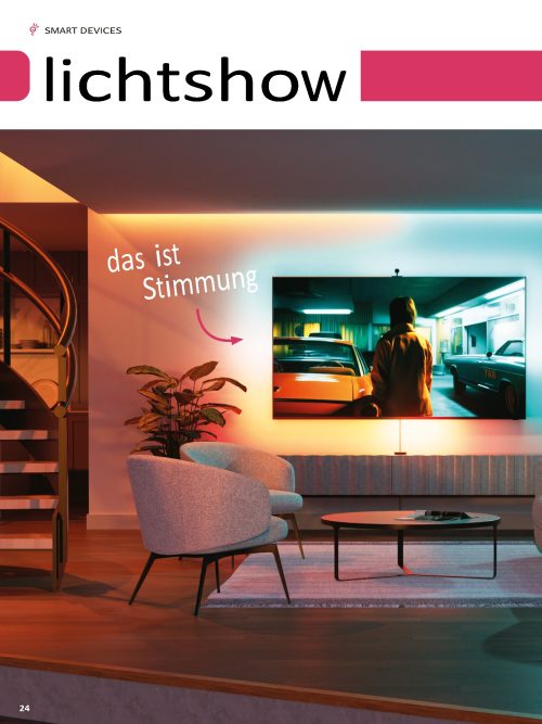 Smarte Hintergrundbeleuchtung für den Fernseher