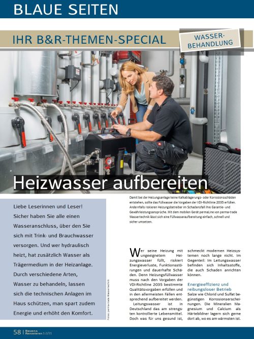 So wird Heizwasser richtig aufbereitet