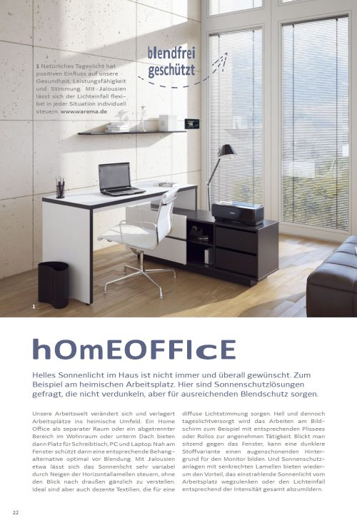 Sonnenschutzlösungen für das Homeoffice