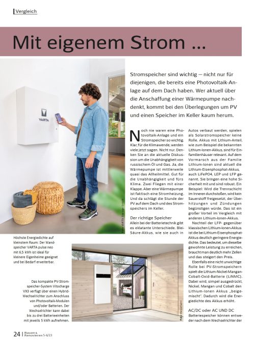 Stromspeicher: Aktuelle Marktübersicht