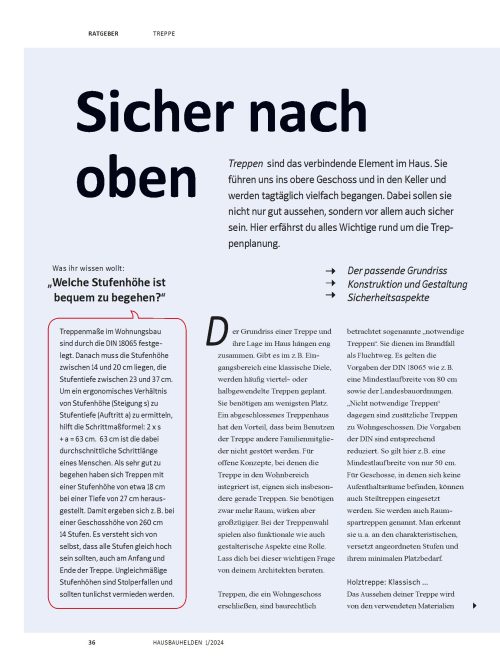 Treppenplanung: Darauf solltet Ihr achten!
