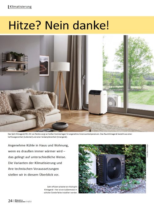 Überblick: Die Varianten der Klimatisierung