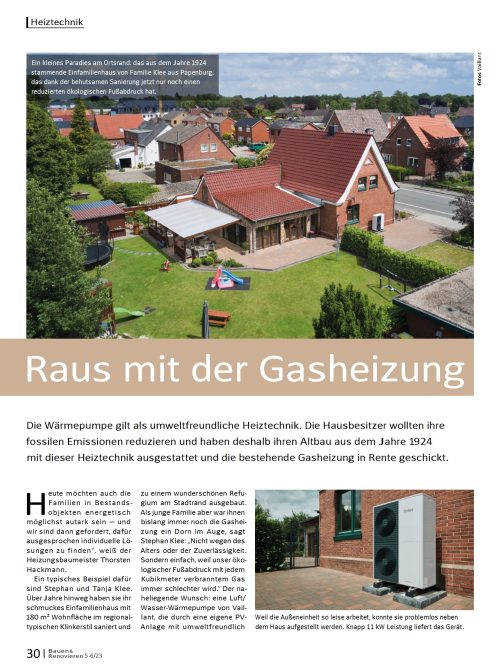 Vaillant-Wärmepumpe aroTHERM-Hausreportage