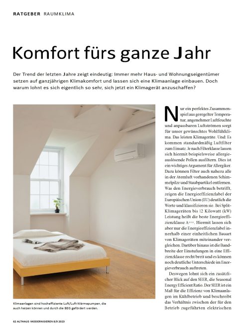 Warum lohnt es sich ein Klimagerät anzuschaffen?