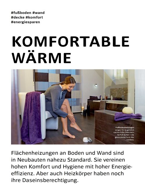 Was kann eine Flächenheizung?