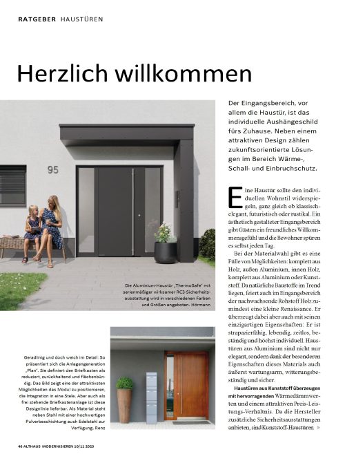 Was muss eine gute Haustüre alles können?