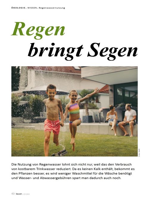 Wie gut ist Regenwasser?