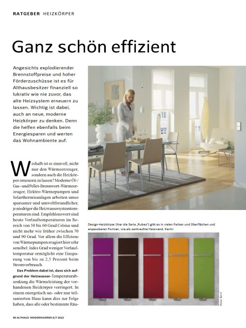 Wie sinnvoll sind moderne Heizkörper?