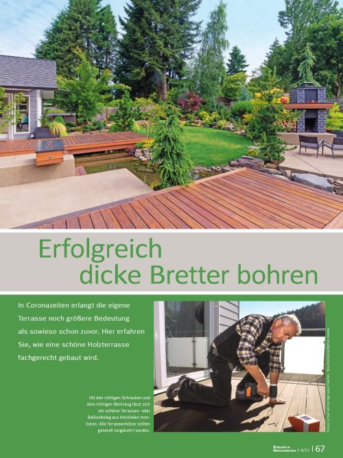 Worauf Sie beim Bau einer Holzterrasse achten sollten