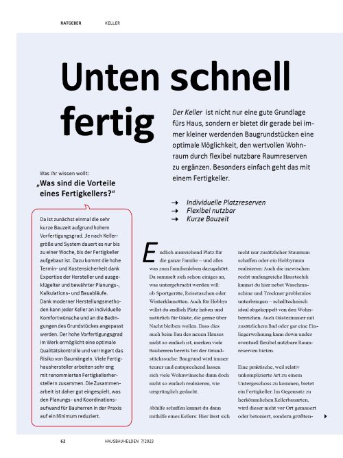 Worauf Sie beim Wohnkeller achten sollten