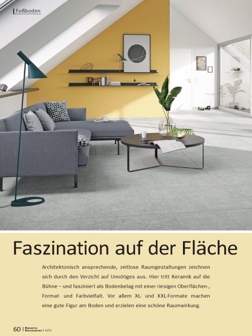 XL- & XXL-Fliesen für den Fußboden