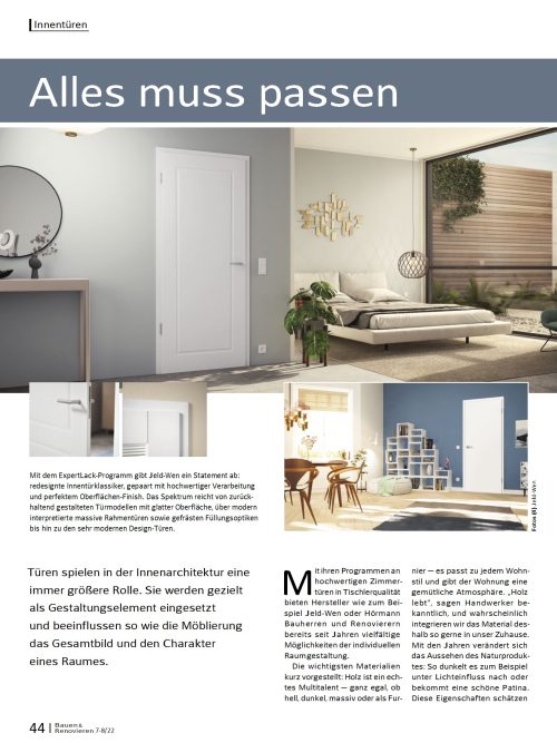 Schön gestaltete Innentüren