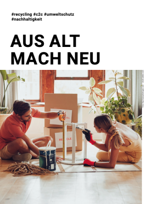 Tolle Beispiele für Recyclingprodukte