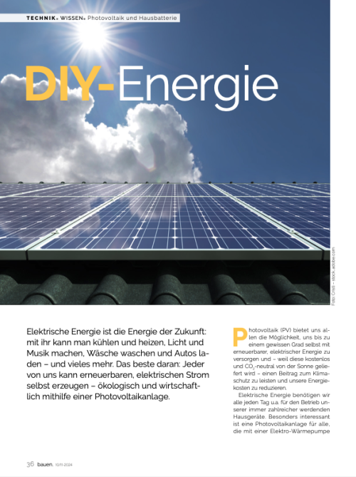 Photovoltaik & Hausbatterie: Wo kann elektrische Energie alles eingesetzt werden?