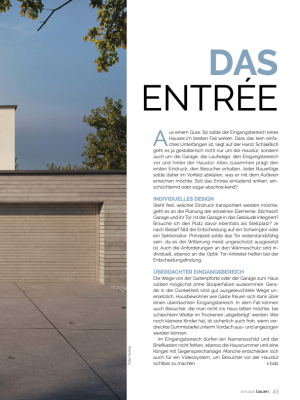 Das Entree gestalten: Tore, Türen, Hauseingang